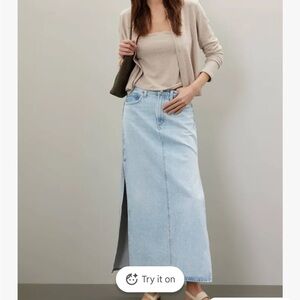Agolde Astrid Slice denim Skirt
